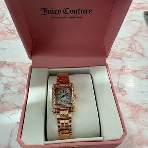 Juicy Couture Gold Crystal Bezel Bracelet Watch